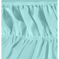 Utopia Bedding Queen Elastic Bed Ruffle Easy Wrap Around Ruffle Microfiber Bed Skirt With Adjustable Elastic Belt 16 Inch Ta