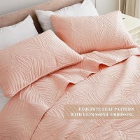 Exclusivo Mezcla Queen Quilt Bedding Set Lightweight Blush Pink Quilts Queen Full Size For All Seasons Soft Microfiber Bedspre