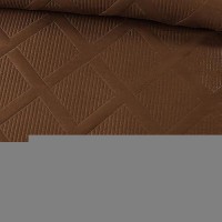 Exclusivo Mezcla Quilt Set Twin Size 2 Pieces Brown Twin Quilt Bedding Set Lightweight Quilts Soft Bedspreads Modern Striped C