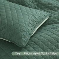 Exclusivo Mezcla Ultrasonic Reversible Twin Quilt Bedding Set With Pillow Sham Lightweight Quilts Twin Size Soft Bedspreads Be