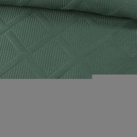 Exclusivo Mezcla Quilt Set Oversized King Size 3 Pieces Green Cal King Quilt Bedding Set Lightweight Quilts Soft Bedspreads Mo