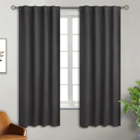 Bgment Rod Pocket And Back Tab Blackout Curtains For Bedroom Thermal Insulated Room Darkening Curtains For Living Room 2 Wind