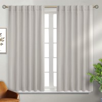 Bgment Rod Pocket And Back Tab Blackout Curtains For Bedroom Thermal Insulated Room Darkening Curtains For Living Room 2 Wind