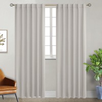 Bgment Rod Pocket And Back Tab Blackout Curtains For Bedroom Thermal Insulated Room Darkening Curtains For Living Room 2 Wind