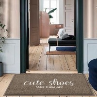 Aoaopq Cute Shoes Take Them Off Door Mat Welcome Outdoor Indoor Heavy Duty Non Slip Doormat For Front Door Entance Outside Door