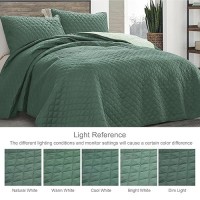 Exclusivo Mezcla Ultrasonic California King Size Quilt Bedding Set With Pillow Shams Lightweight Quilts Cal King Size Soft Bed