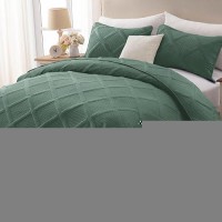 Exclusivo Mezcla Quilt Set Full Queen Size 3 Pieces Green Queen Quilt Bedding Set Lightweight Quilts Soft Bedspreads Modern St