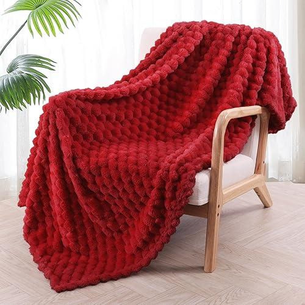 Exclusivo Mezcla Extra Large Soft Fleece Throw Blanket 50X70 Inches 3D Clouds Stylish Jacquard Throw Blanket For Couch Cozy So