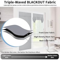 Outdoorlines Blackout French Door Curtains Privacy Thermal Insulated Tie Up Glass Shades Easy To Install Tricia Window Shade