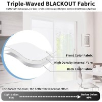 Outdoorlines Blackout French Door Curtains Privacy Thermal Insulated Tie Up Glass Shades Easy To Install Tricia Window Drapes