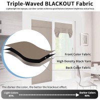 Outdoorlines Blackout French Door Curtains Privacy Thermal Insulated Tie Up Glass Shades Easy To Install Tricia Window Drapes