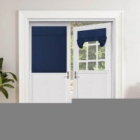 Outdoorlines Blackout French Door Curtains Privacy Thermal Insulated Tie Up Glass Shades Easy To Install Tricia Window Shade