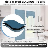 Outdoorlines Blackout French Door Curtains Privacy Thermal Insulated Tie Up Glass Shades Easy To Install Tricia Window Drapes