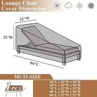 Hptmus Outdoor Chaise Lounge Covers Patio Chaise Lounge Covers Waterproof Heavy Duty Outdoor Lounge Chair Covers Patio Furnitu