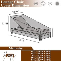 Hptmus Outdoor Chaise Lounge Covers Patio Chaise Lounge Covers Waterproof Heavy Duty Outdoor Lounge Chair Covers Patio Furnitu