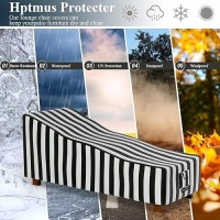 Hptmus 2Pcs Outdoor Chaise Lounge Covers Patio Chaise Lounge Covers Waterproof Heavy Duty Outdoor Lounge Chair Covers Patio Fu