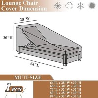 Hptmus Outdoor Chaise Lounge Covers Patio Chaise Lounge Covers Waterproof Heavy Duty Outdoor Lounge Chair Covers Patio Furnitu