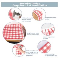 Fitted Picnic Table Cover With Bench Covers Vinyl Waterproof Elastic Edges Fitted Rectangle Tables Patio Tablecloth Camping Gear