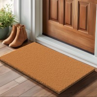 Barnyard Designs Natural Coco Coir Heavy Duty Backing Doormat Large Cute Nonslip Front Door Welcome Mat For Outside Entrance