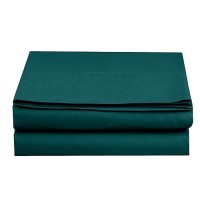 Elegant Comfort Premium Hotel Quality 1-Piece Flat Sheet  Luxury And Softest 1500 Premium Hotel Quality Microfiber Bedding Flat Sheet  Wrinkle-Free  Stain-Resistant  California King  Marine Teal