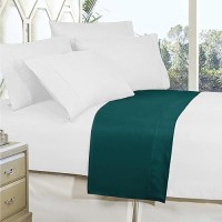 Elegant Comfort Premium Hotel Quality 1-Piece Flat Sheet  Luxury And Softest 1500 Premium Hotel Quality Microfiber Bedding Flat Sheet  Wrinkle-Free  Stain-Resistant  California King  Marine Teal