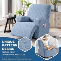 Taococo Oversized Recliner Cover Stretch Recliner Chair Covers Jacquard Reclining Chair Cover Furniture Protector Sofa Slipcov