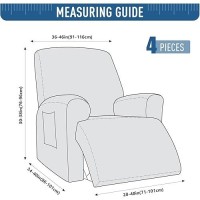 Taococo Oversized Recliner Cover Stretch Recliner Chair Covers Jacquard Reclining Chair Cover Furniture Protector Sofa Slipcov