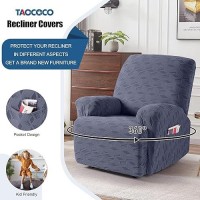 Taococo Oversized Recliner Cover Stretch Recliner Chair Covers Jacquard Reclining Chair Cover Furniture Protector Sofa Slipcov