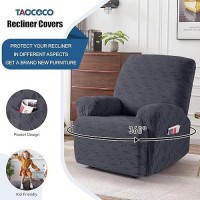 Taococo Oversized Recliner Cover Stretch Recliner Chair Covers Jacquard Reclining Chair Cover Furniture Protector Sofa Slipcov