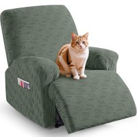 Taococo Oversized Recliner Cover Stretch Recliner Chair Covers Jacquard Reclining Chair Cover Furniture Protector Sofa Slipcov