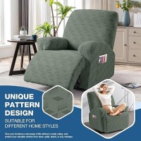 Taococo Oversized Recliner Cover Stretch Recliner Chair Covers Jacquard Reclining Chair Cover Furniture Protector Sofa Slipcov