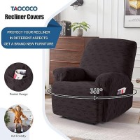 Taococo Oversized Recliner Cover Stretch Recliner Chair Covers Jacquard Reclining Chair Cover Furniture Protector Sofa Slipcov