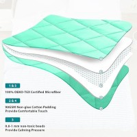 Lagraty Weighted Blanket 48X72 15Lbs Cooling Breathable Heavy Blanket Microfiber Material With Glass Beads Big Blanket Fo