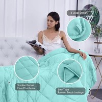 Lagraty Weighted Blanket 60X80 20Lbs Cooling Breathable Heavy Blanket Microfiber Material With Glass Beads Big Blanket Fo