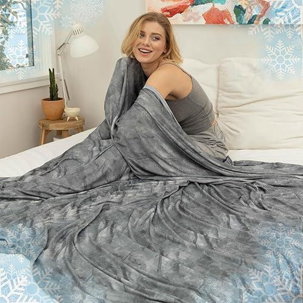 Ailemei Direct Cooling Throw Blanket With Double Sided Cold Effect Lightweight Breathable Summer Tie Dye Bed Blankets Transfer