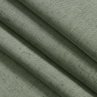 Olive Green Linen Curtains For Living Room 2 Panels Set 108 Inch Length Back Tab Light Filtering Semi Sheer Curtain Drapes For B