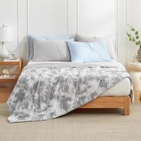 Cozy Bliss Cooling Comforter Queen Size  Cooling Blankets For Hot Sleepers And Night Sweats  Tie Dye Grey Summer Comforter For Queen Size Bed  Breathable Soft Lightweight Silk Smooth