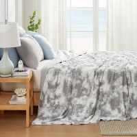 Cozy Bliss Cooling Comforter Queen Size  Cooling Blankets For Hot Sleepers And Night Sweats  Tie Dye Grey Summer Comforter For Queen Size Bed  Breathable Soft Lightweight Silk Smooth