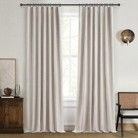 100 Blackout Elegant Curtains 95 Inch 2 Panel Set For Living Roomsunroom Thermal Insulated Custom Curtains For Windows Boho Fa