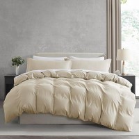 Nestl Twin Duvet Cover Set Soft Prewashed Beige Cream Duvet Cover Twintwin Xl 2 Piece With Zipper Closure 1 Duvet Cover 68