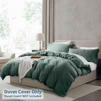 Nestl Forest Green Duvet Cover Full Size Soft Prewashed Full Size Duvet Cover Set 3 Piece With Zipper Closure 1 Duvet Cover