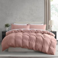 Nestl Blush Pink Duvet Cover Full Size Soft Prewashed Full Size Duvet Cover Set 3 Piece With Zipper Closure 1 Duvet Cover 8