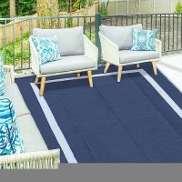 Ogrmar 6X9 Ft Reversible Mats Outdoor Rug For Patio Clearance Waterproof Carpet Plastic Straw Rug For Indoor Outdoor Floor M