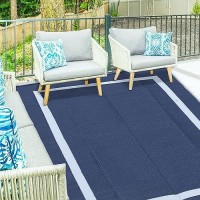 Ogrmar 5X8 Ft Reversible Mats Outdoor Rug For Patio Clearance Waterproof Carpet Plastic Straw Rug For Indoor Outdoor Floor M