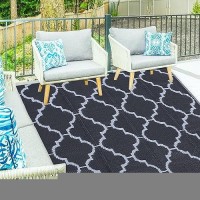 Ogrmar 8X10 Ft Reversible Mats Outdoor Rug For Patio Clearance Waterproof Carpet Plastic Straw Rug For Indoor Outdoor Floor