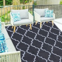 Ogrmar 9X12 Ft Reversible Mats Outdoor Rug For Patio Clearance Waterproof Carpet Plastic Straw Rug For Indoor Outdoor Floor