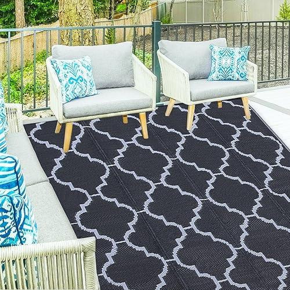 Ogrmar Reversible Mats Outdoor Rug For Patio Clearance Waterproof Carpet Plastic Straw Rug For Indoor Outdoor Floor Matrug