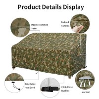 Easygoing Waterproof Patio Furniture Cover Camouflage Printed Outdoor Sofa Cover With Air Vent Fits Up To 88 W X 325 D X