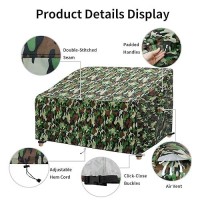 Easygoing Waterproof Patio Sofa Furniture Cover Camouflage Printed Outdoor Couch Cover With Air Vent Fits Up To 60 W X 35