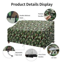 Easygoing Waterproof Patio Sofa Furniture Cover Camouflage Printed Outdoor Couch Cover With Air Vent Fits Up To 85 W X 37